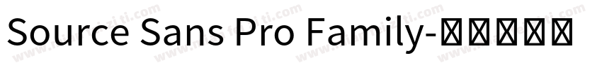 Source Sans Pro Family字体转换